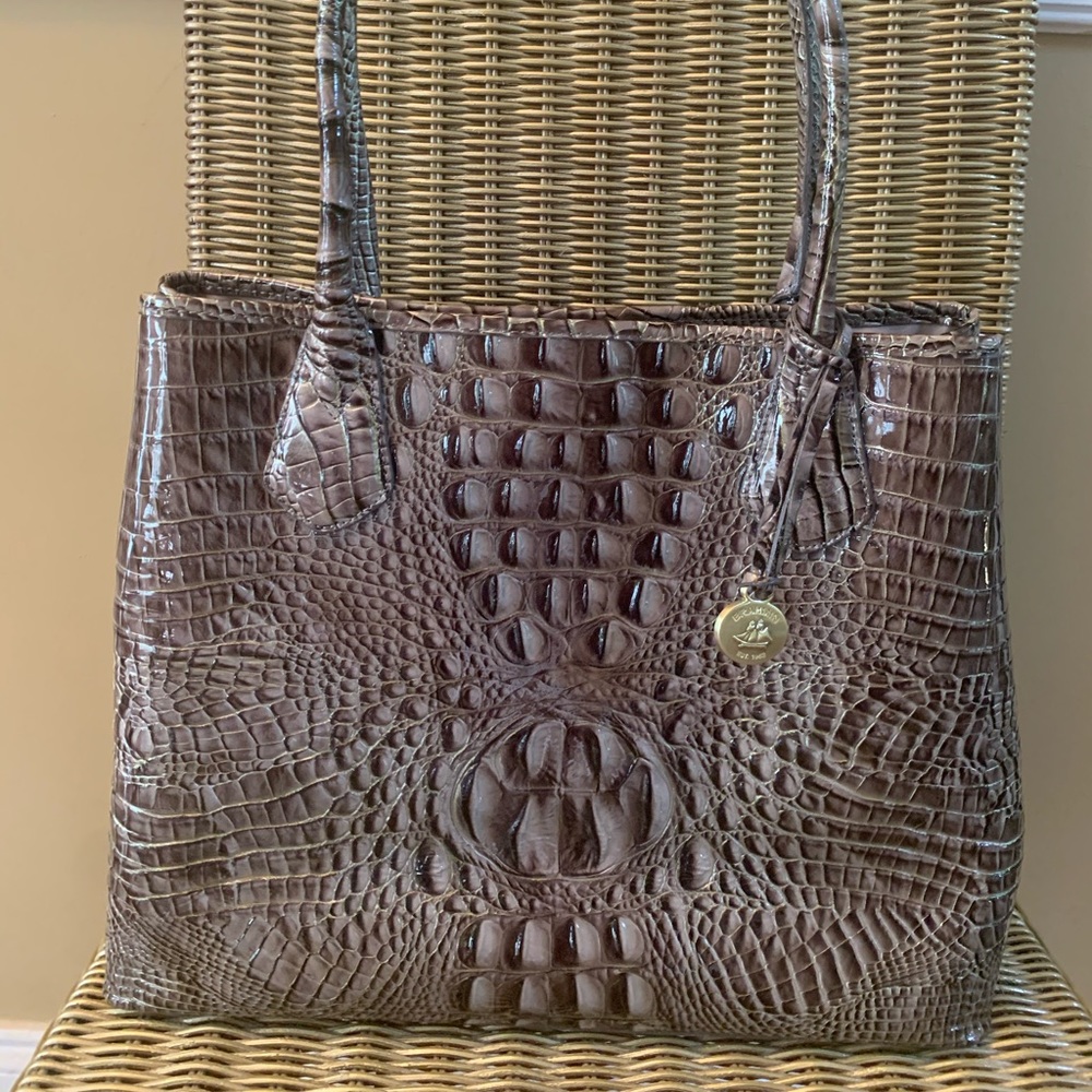 Brahmin Anytime Tote-Locket Glossy Melbourne